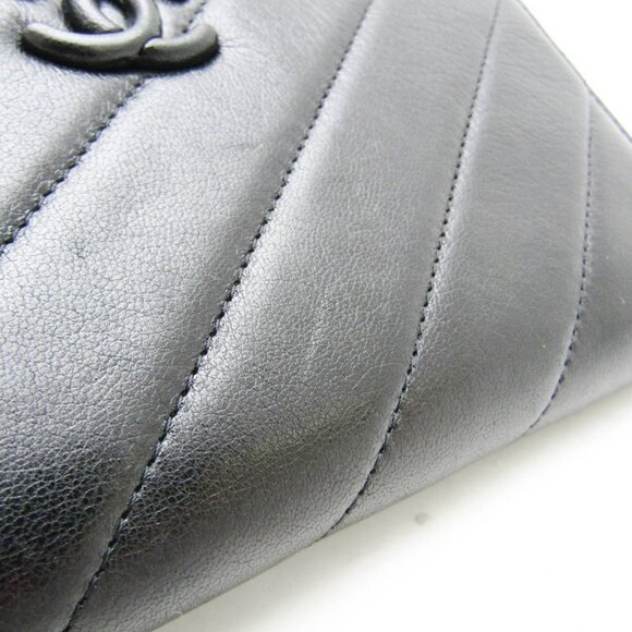 CHANEL Black Lambskin Leather Wallet - Picture 9 of 16